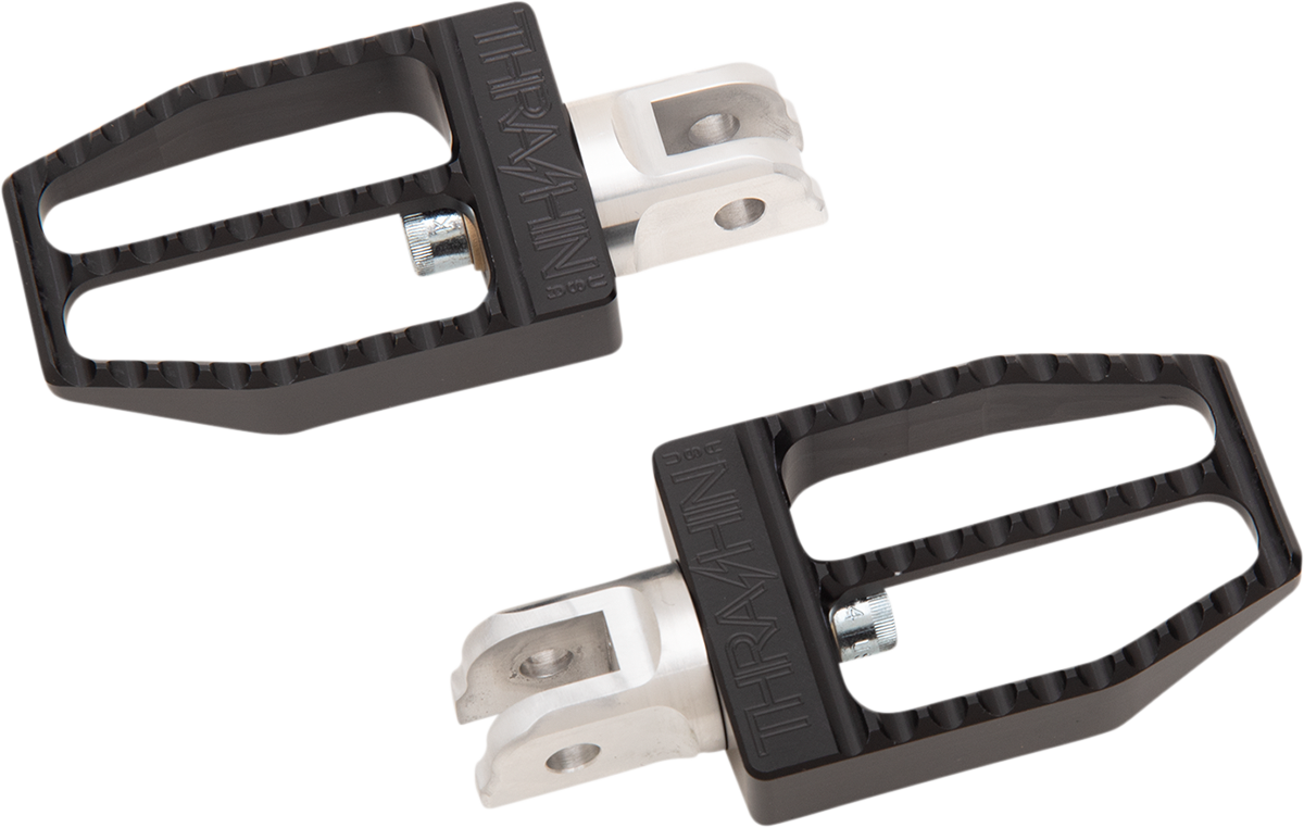 Front Militant Footpegs - Black - Softail