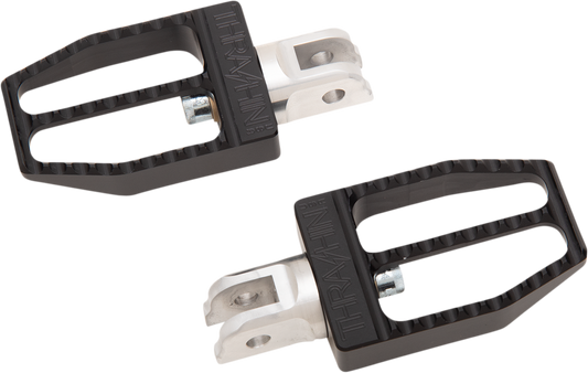 Front Militant Footpegs - Black - Softail