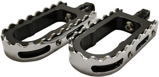 BMX Footpegs - Black/Chrome
