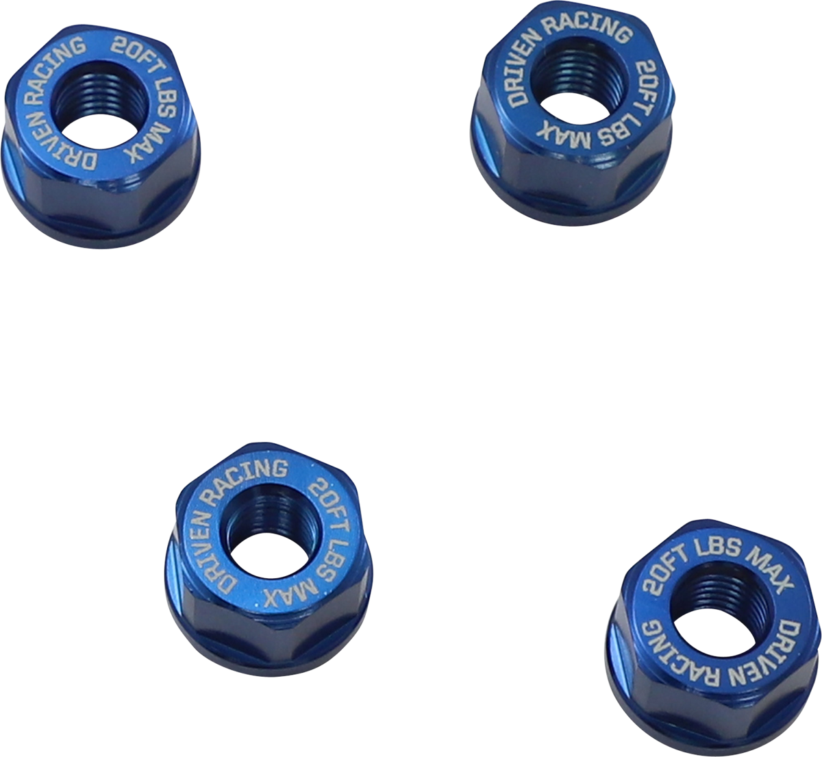 Aluminum Sprocket Nuts - Blue - M8 x 1.25