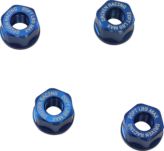 Aluminum Sprocket Nuts - Blue - M8 x 1.25