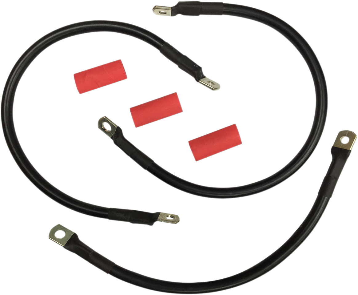 Black Battery Cable Set - '82-'88 FXR