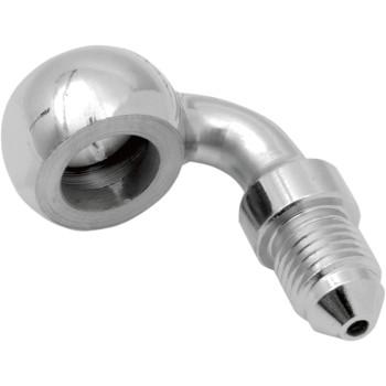 Conector de linea de frenos cromo 3/8" - 90°