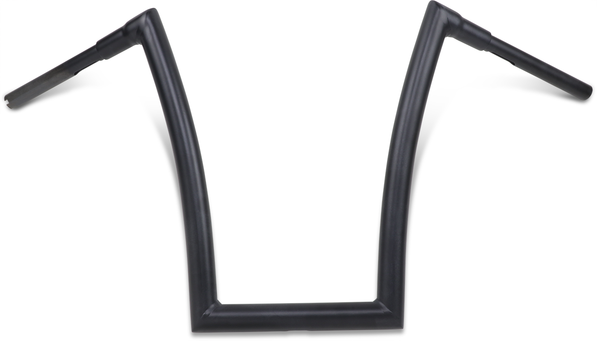 Flat Black 1-1/2" Strip Handlebar with 17" Rise