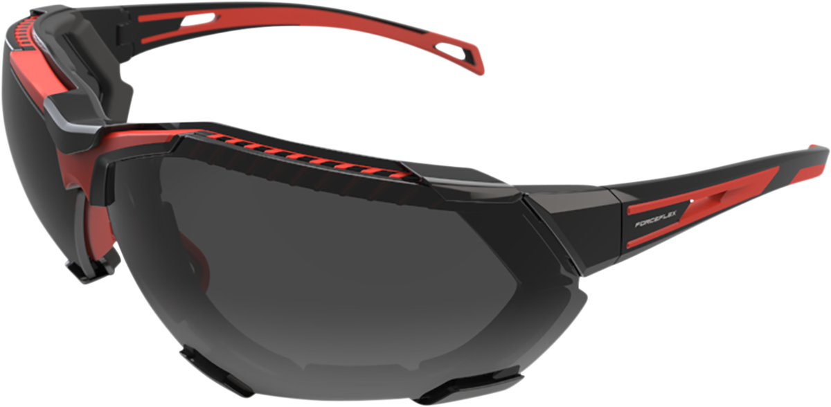 FF4 Sunglasses - Foam - Black/Red - Smoke