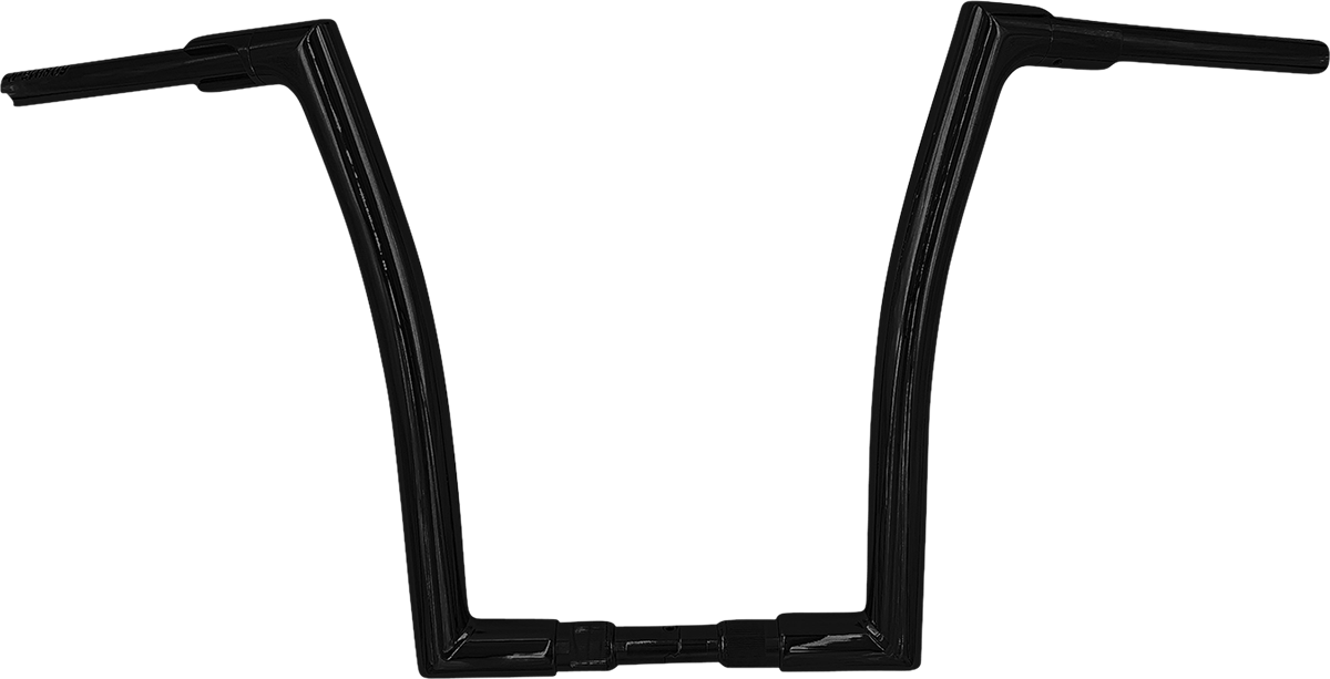 16" Black 1-1/2" Flat Top Handlebar