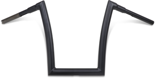 Flat Black 1-1/2" Strip Handlebar with 14" Rise