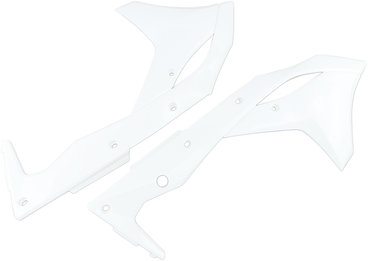 Radiator Shroud - White  - KX 250 F