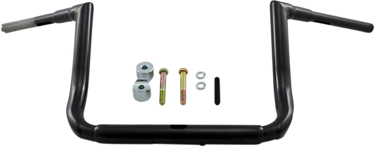 Black 12" Grande Twin Peaks Handlebar for FLHT