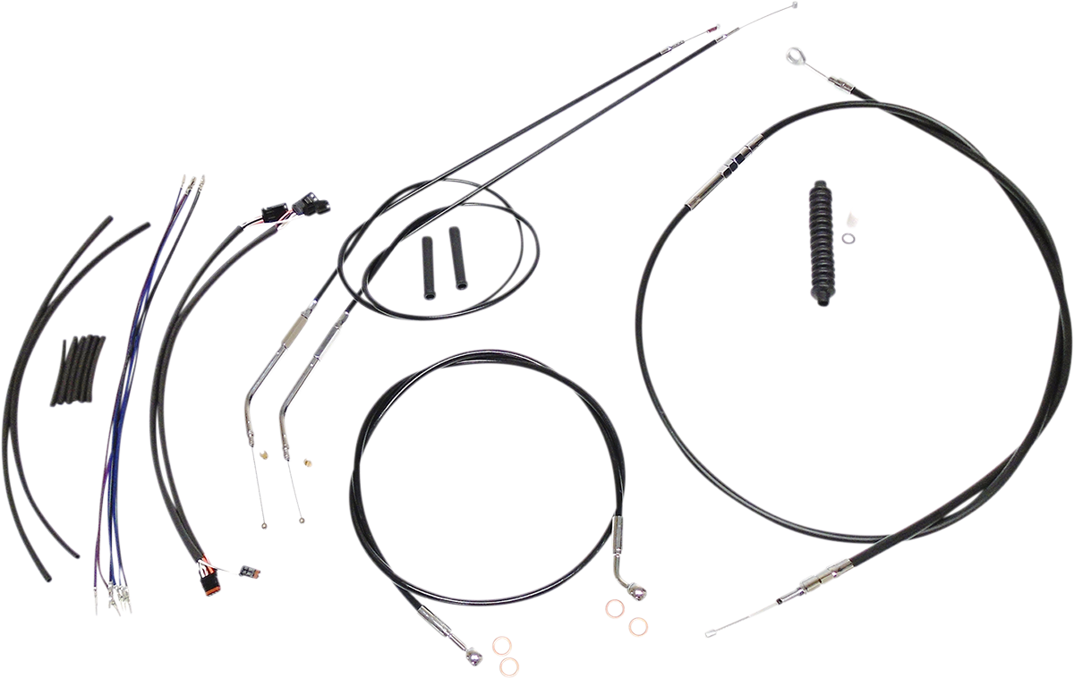 Control Cable Kit - XR - Black/Chrome