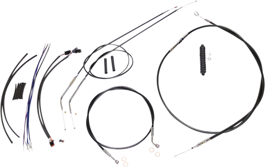 Control Cable Kit - XR - Black/Chrome