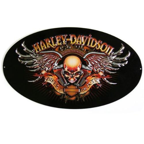 Harley Davidson Poster  de metal Estampado Biker to the Bone - OutletHarley