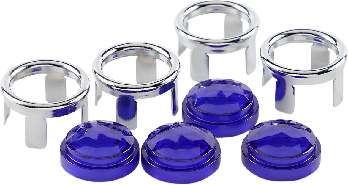 Blue Dots - Chrome Edging