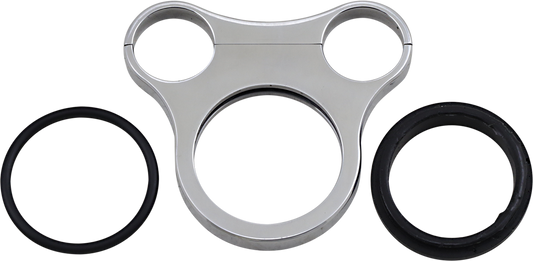 Dual mini gauge bracket - For 1-1/2" T-Bars - 2.4" or 2-5/8"