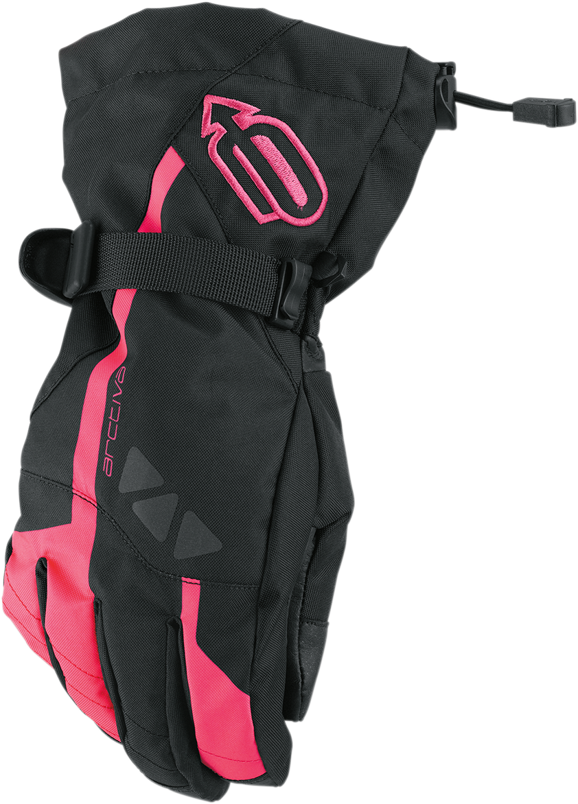 Women's Pivot Gloves - Black/Pink - Small