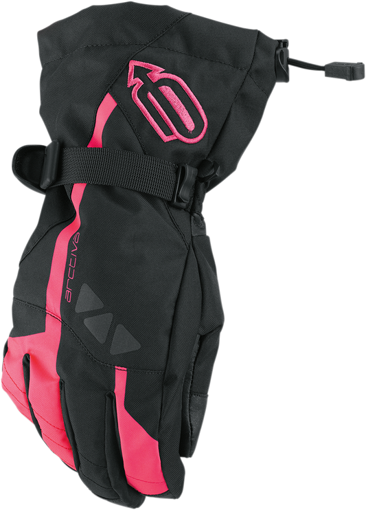 Women's Pivot Gloves - Black/Pink - Small