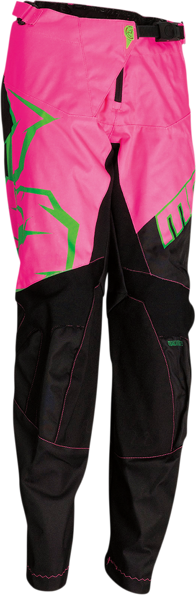 Youth Qualifier Pants - Black/Pink/Green - 18