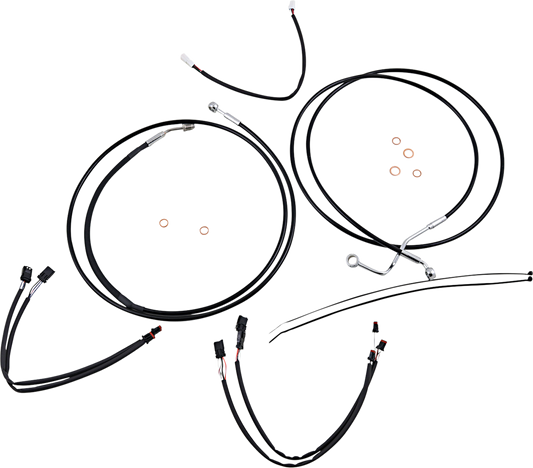 Control Cable Kit - XR - Black/Chrome
