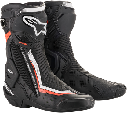 Botas Alpinestars SMX+ Vented - Negro/Blanco/Rojo