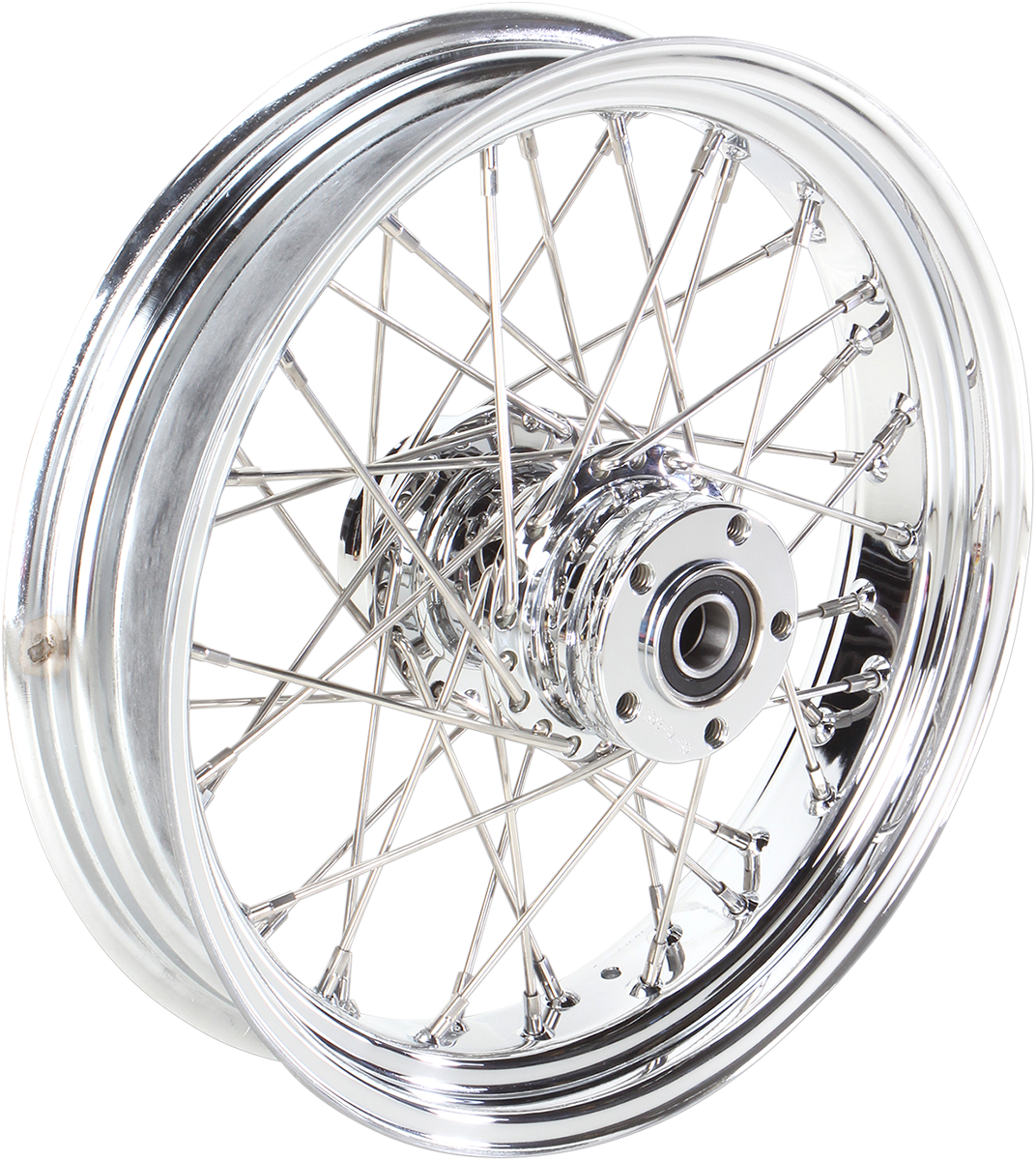 Rear Wheel - 40 Spoke - Single Disc/No ABS - Chrome - 16"x3.50" - '86-'99 FLT