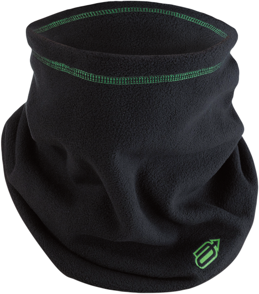 Fleece Neck Warmer - Black/Green
