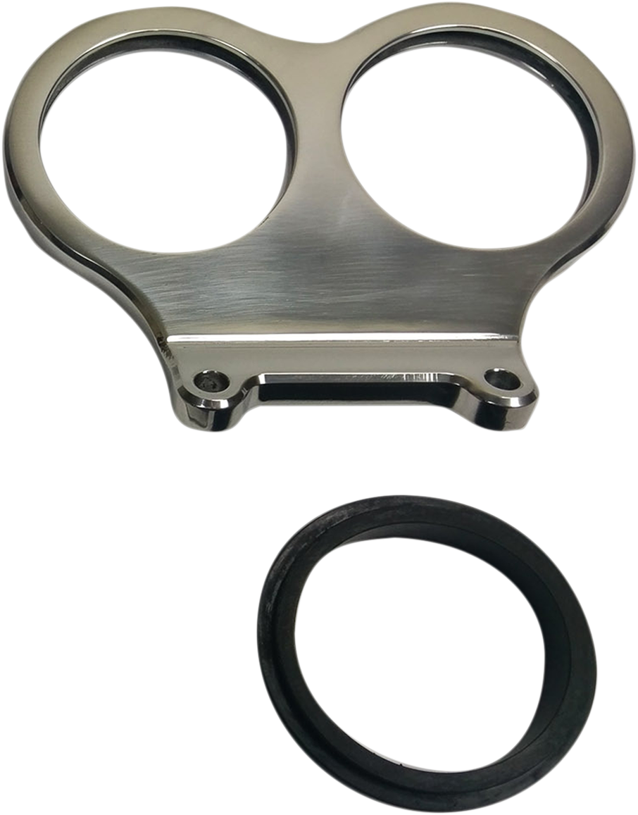 Dual mini gauge bracket - Straight Bars - 2.4" or 2-5/8"