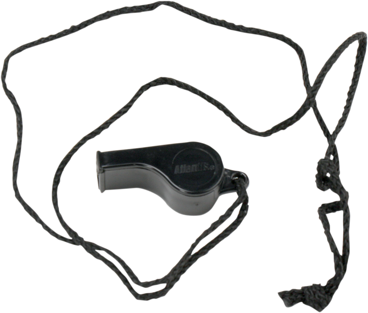 Whistle - Corded - Black