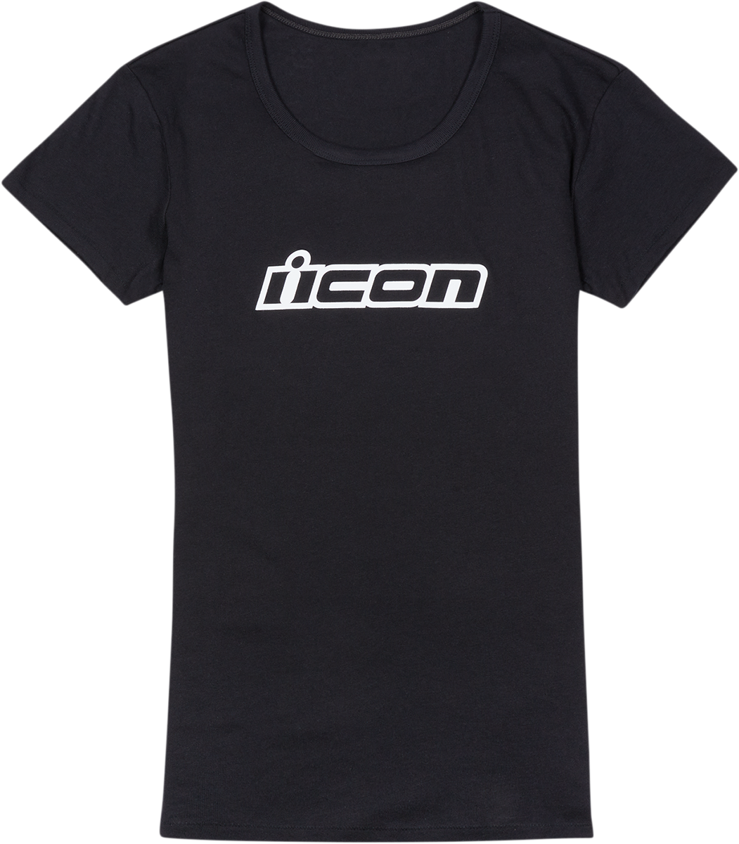 Playera Icon clásica para mujer - Negro