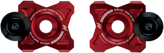 Axle Block Sliders - Kawasaki - Red