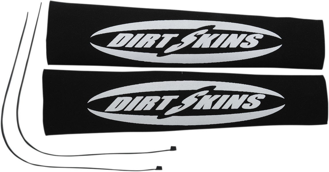 12.25" Standard Dirt Skins™ Fork Covers - 2 mm Neoprene - Black/White