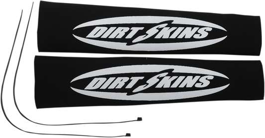 12.25" Standard Dirt Skins™ Fork Covers - 2 mm Neoprene - Black/White