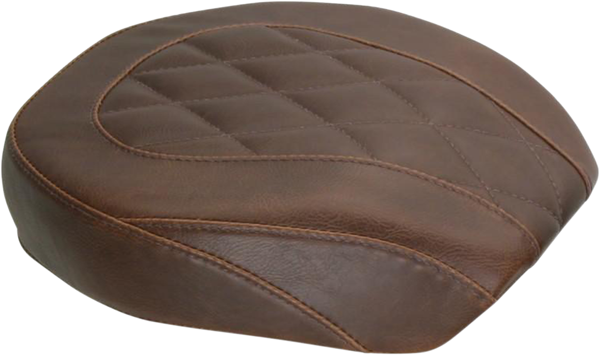 Wide Tripper Rear Seat - Diamond - Brown - Dyna