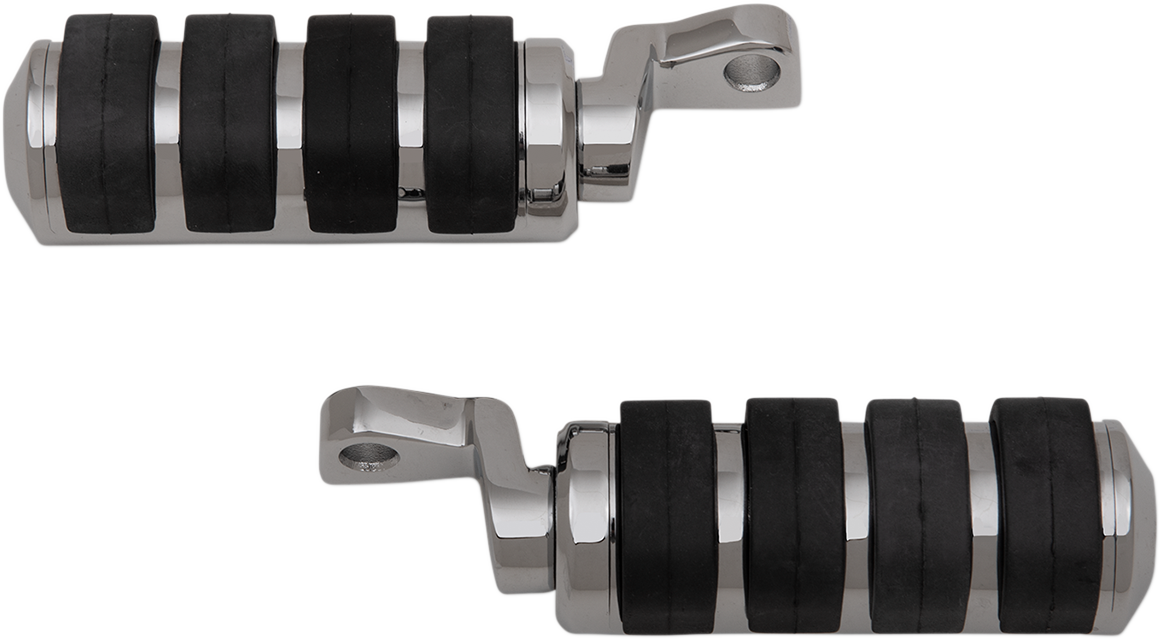 Soft-Ride Chrome Foot Pegs - XL