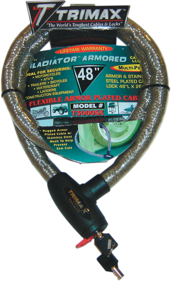 Braided Cable Lock - 48"