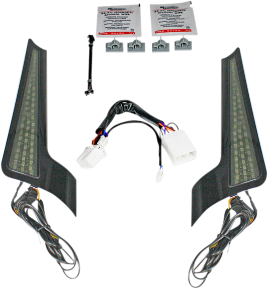 Fascia LED Light Panels - Black/Smoke