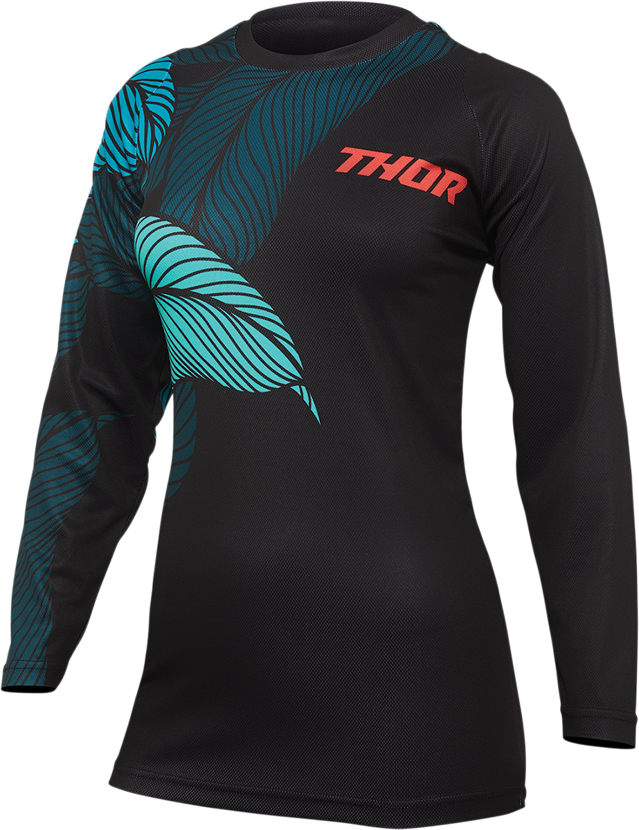 Women's Sector Urth Jersey - Black/Teal - Medium