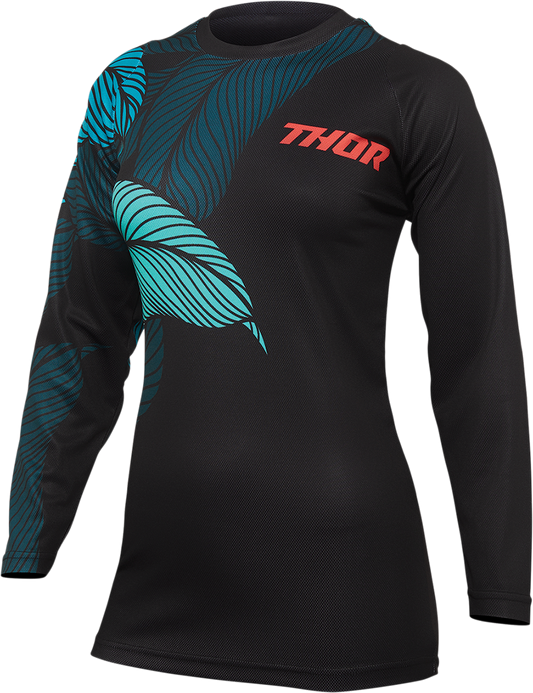 Women's Sector Urth Jersey - Black/Teal - Medium