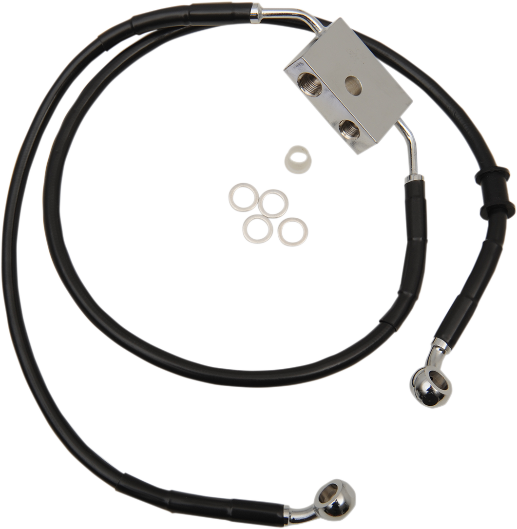 Front Brake Line - XL - Black +8"9399085