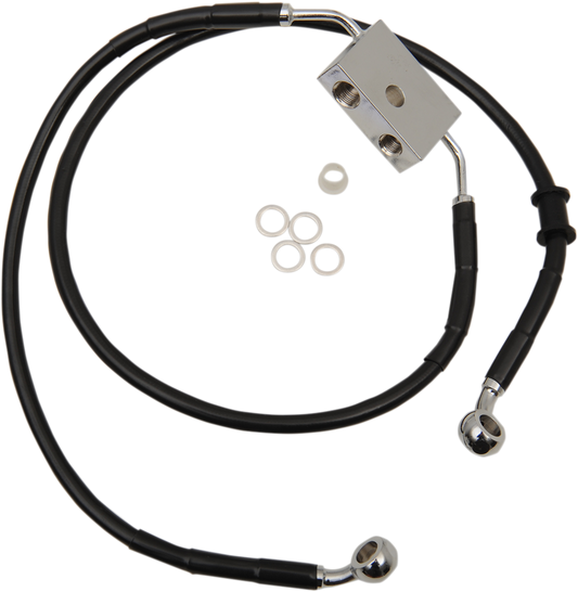 Front Brake Line - XL - Black +8"9399085