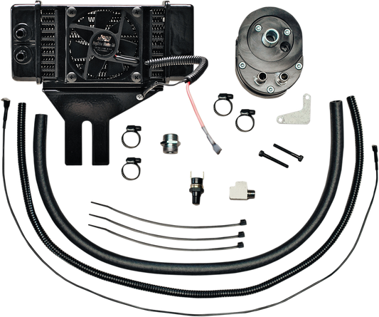 10-Row Oil Cooler Kit - With Fan - Low-Mount1943680