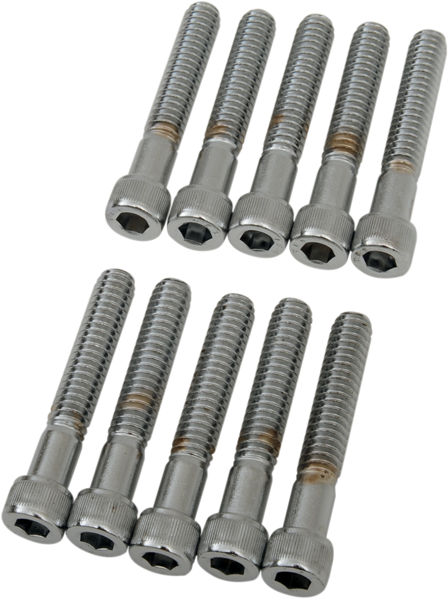 Tornillos allen estriado 1/4-20 X 1 1/2" Drag Specialties cromo