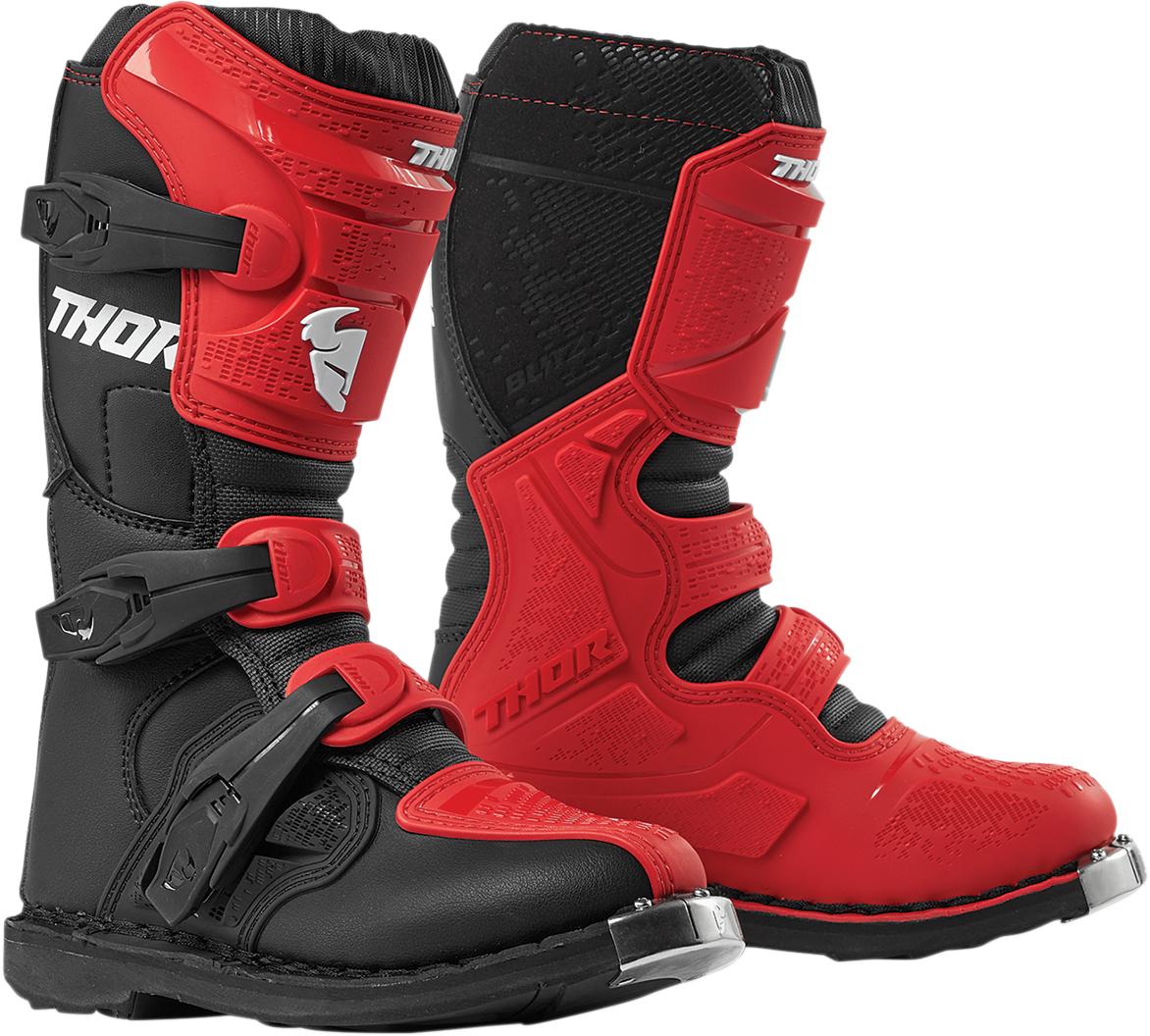 Youth Blitz XP Boots - Red/Black - Size 7