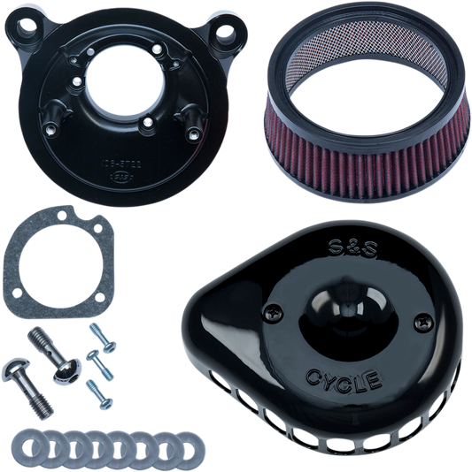 Air Cleaner Black Mounted 01-17Twin Cam