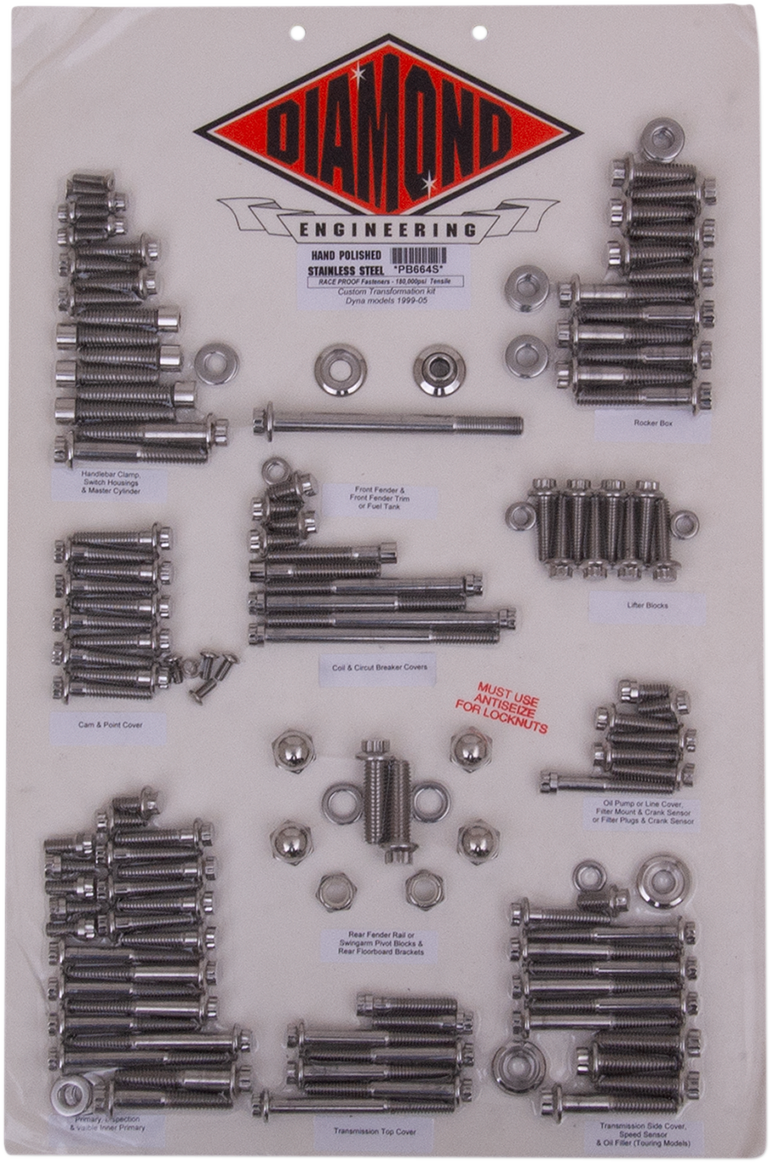 12-Point Transformation Bolt Kit - '99-'05