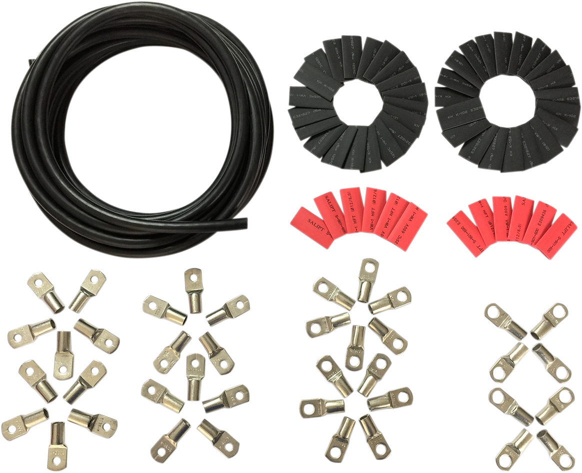 Custom Battery Cable Kit  - Harley Davidson - Black