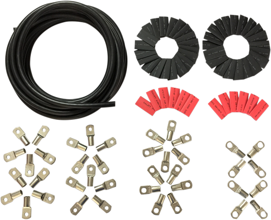 Custom Battery Cable Kit  - Harley Davidson - Black