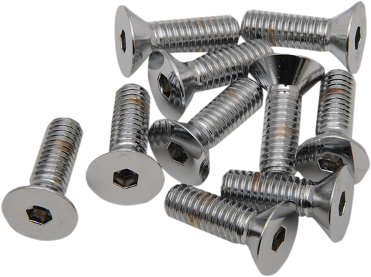 Tornillos allen de cabeza plana 5/16"-18 x 1" cromo