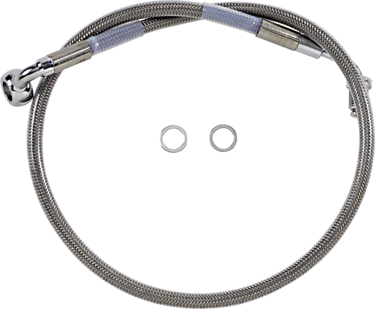 Brake Line - +4" - Stainless Steel - '18-'20 Softail