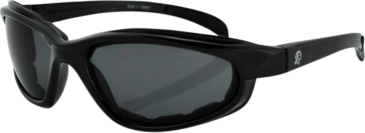 Arizona Sunglasses - Shiny Black - Smoke