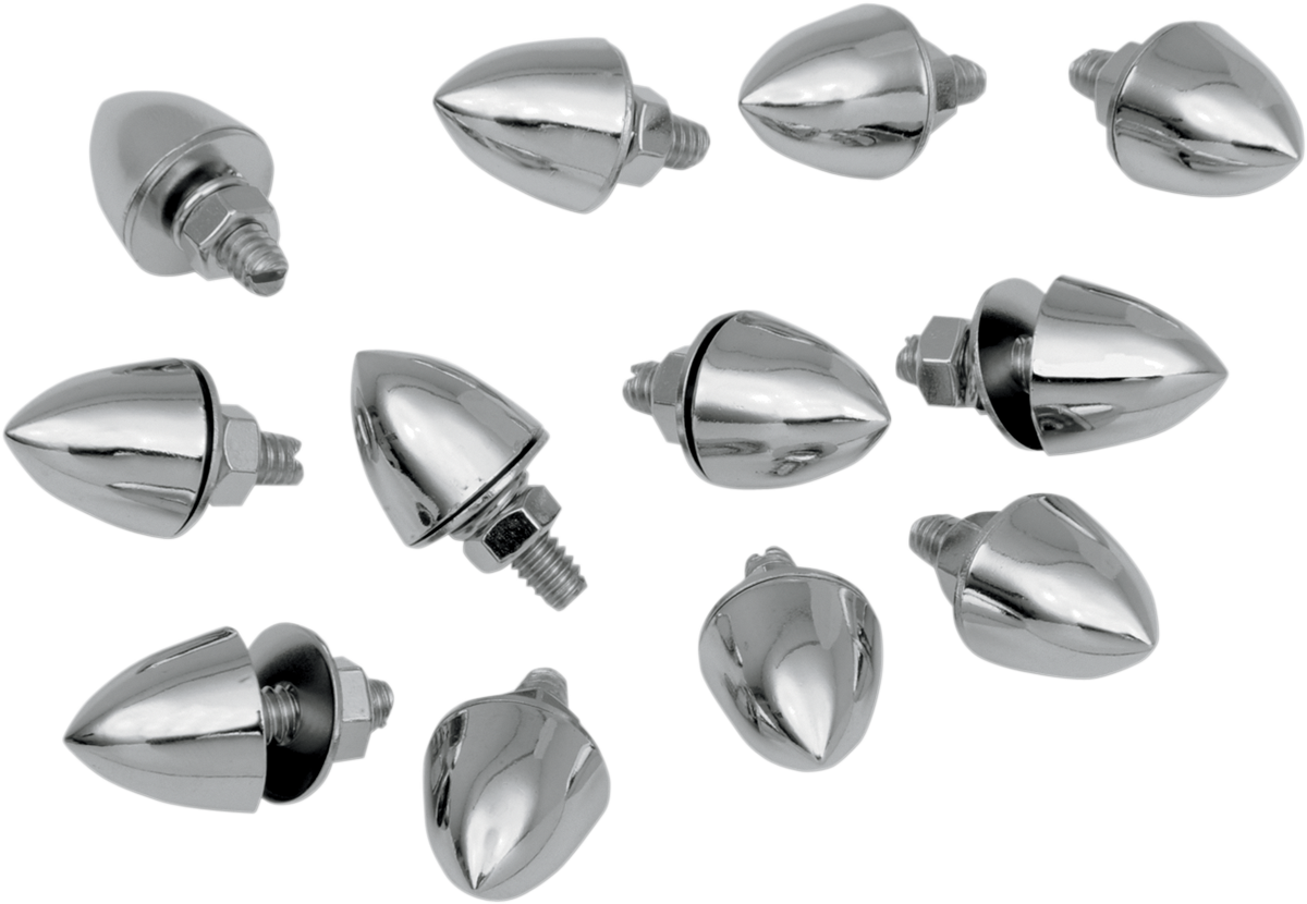 Fijadores con forma de bala cromo